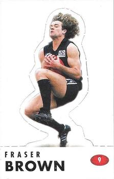 1996 Select AFL Stickers - Stand Ups #9 Fraser Brown Front